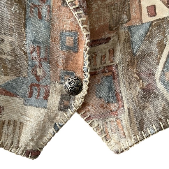 SALE PRICE Vintage Pastel Abstract Blazer - Picture 6 of 8